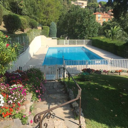 Clim Jardin Et Parking Prive -Piscine Tennis Et Park Vue Mer Grasse Buitenkant foto
