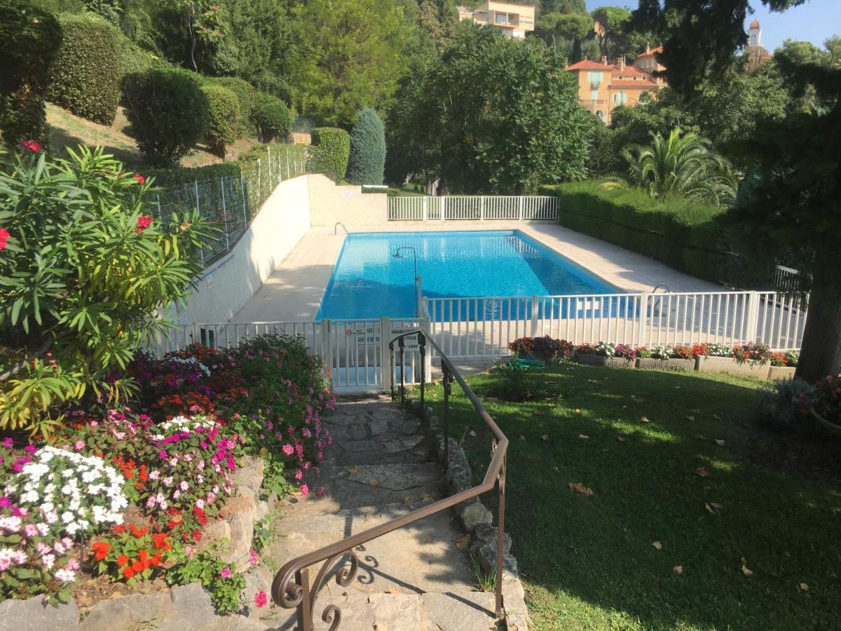 Clim Jardin Et Parking Prive -Piscine Tennis Et Park Vue Mer Grasse Buitenkant foto