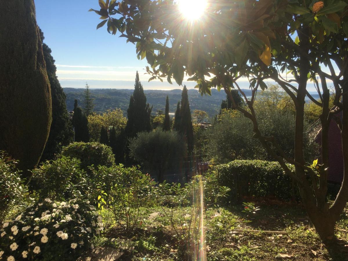 Clim Jardin Et Parking Prive -Piscine Tennis Et Park Vue Mer Grasse Buitenkant foto